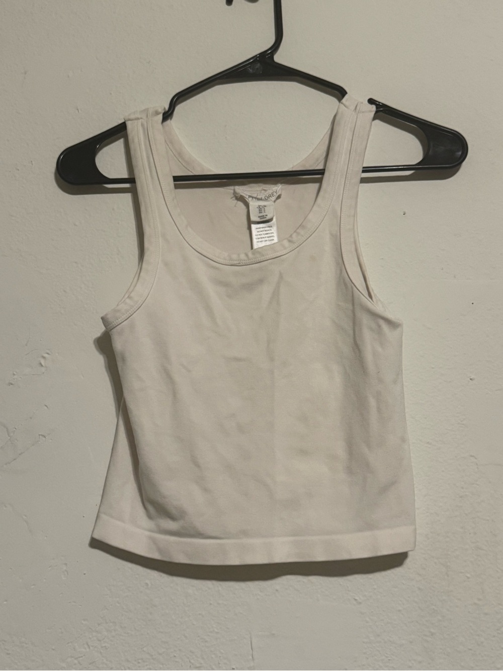 Happily Grey Size L White Tank Top